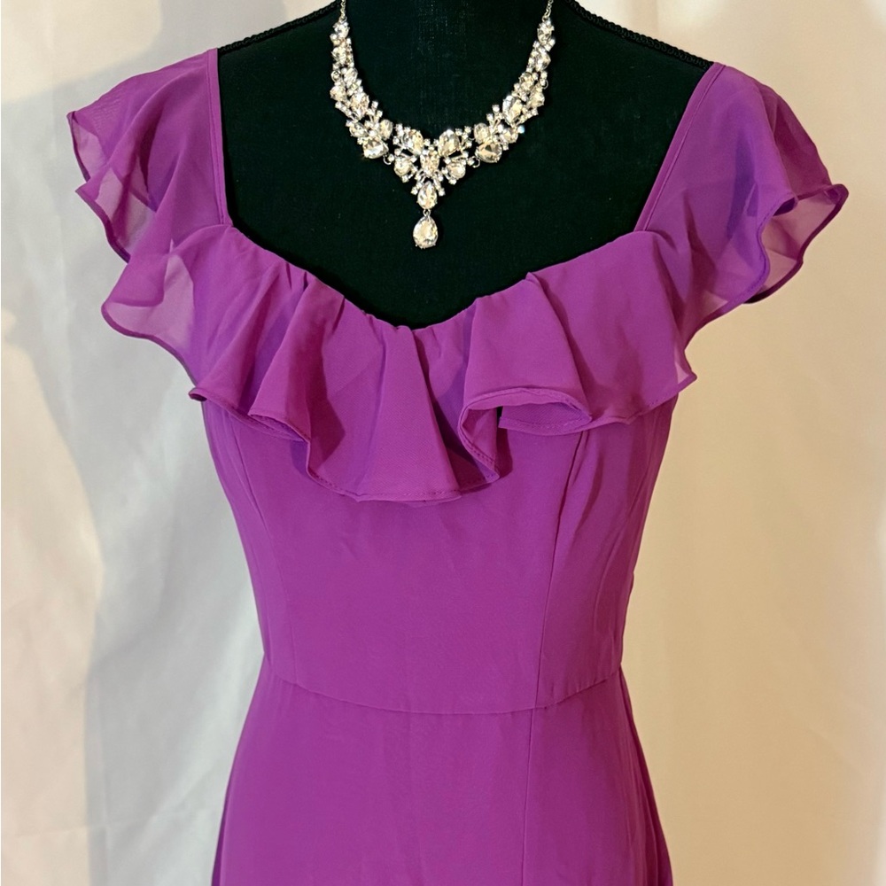 Chic Ruffled High-Low Dress - Picture 3 of 6